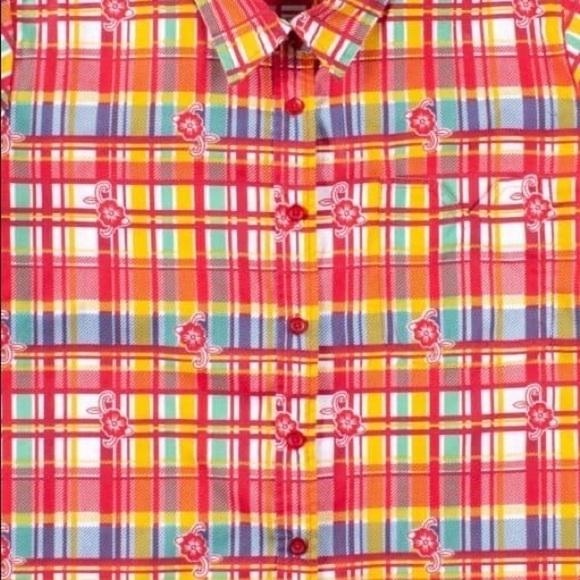 Adrian Delafield Vintage Plaid Top Sz Med - Picture 6 of 6